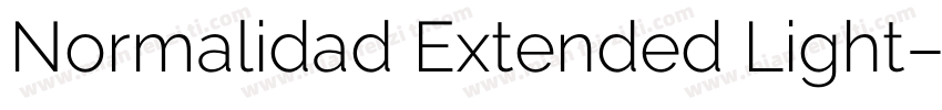 Normalidad Extended Light字体转换